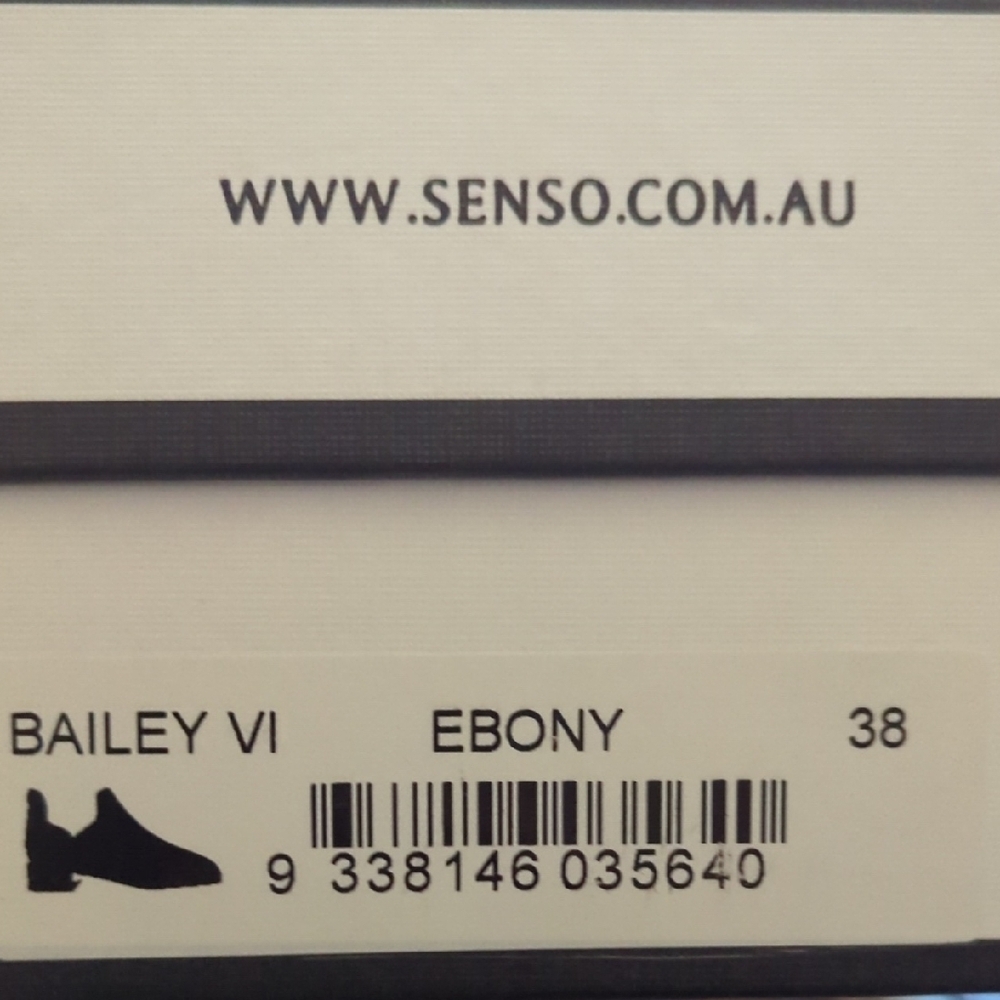 NWT SENSO Black Leather Ankle Boots with Gold Trim – EU 38 – BNIB - Picture 8 of 10